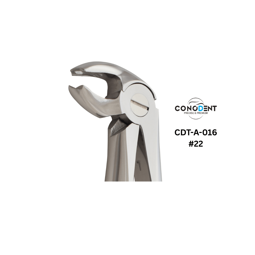 Conodent Lower Molar Extraction Forceps Fig. #22 (CDT-A-016) English Pattern - Image 2
