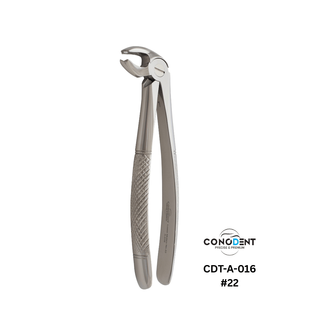 Conodent Lower Molar Extraction Forceps Fig. #22 (CDT-A-016) English Pattern