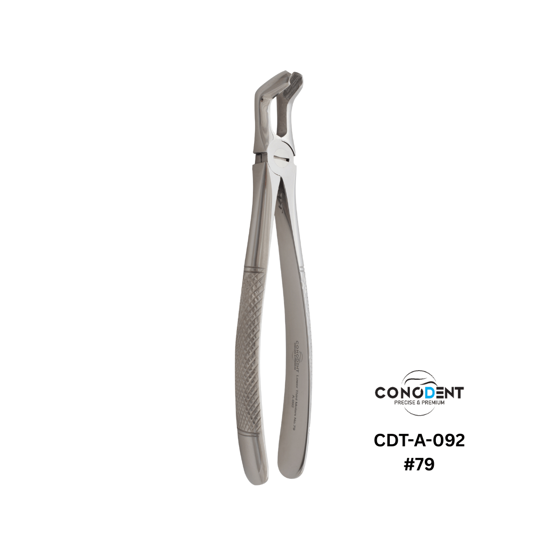 Conodent Lower Third Molar Extraction Forceps Fig. #79 (CDT-A-092) English Pattern