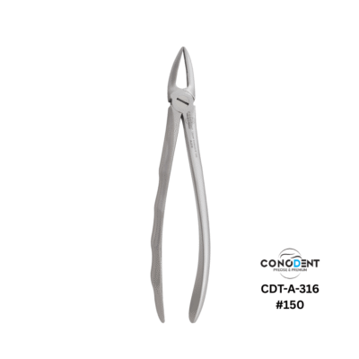 Conodent English Pattern Upper Anterior Universal Forceps Fig. #150 Anatomical Handle CDT-A-316