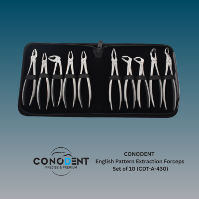 Conodent English Pattern Extraction Forceps Set of 10 - CDT-A-430
