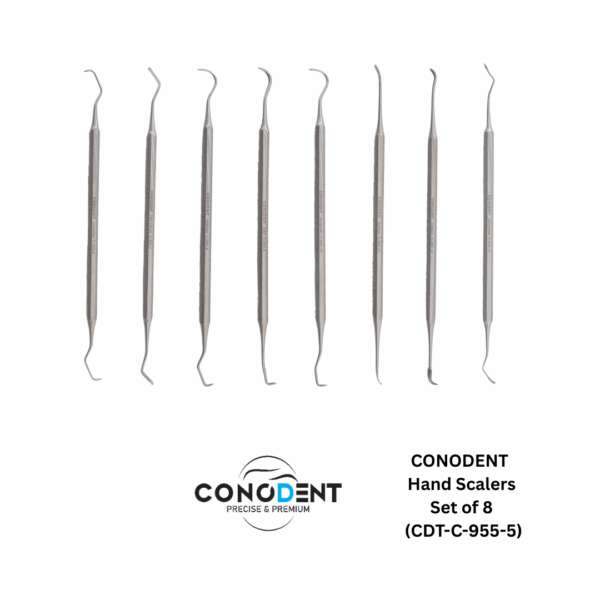 CONODENT Hand Scaler Set (8-Piece) CDT-C-955-5 - Celladent Dental Supplier