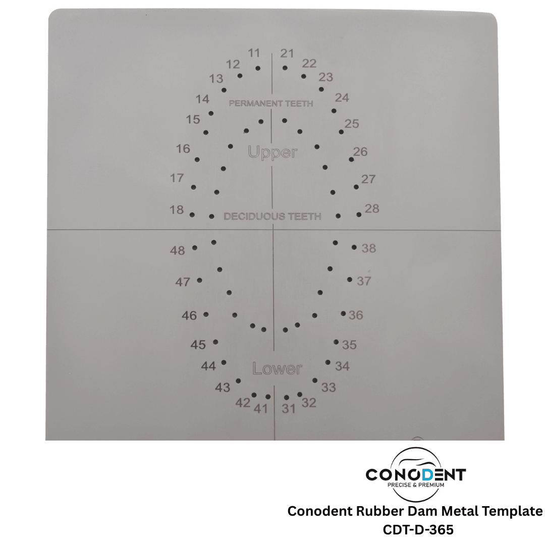 CONODENT Rubber Dam Metal Template | CDT-D-365