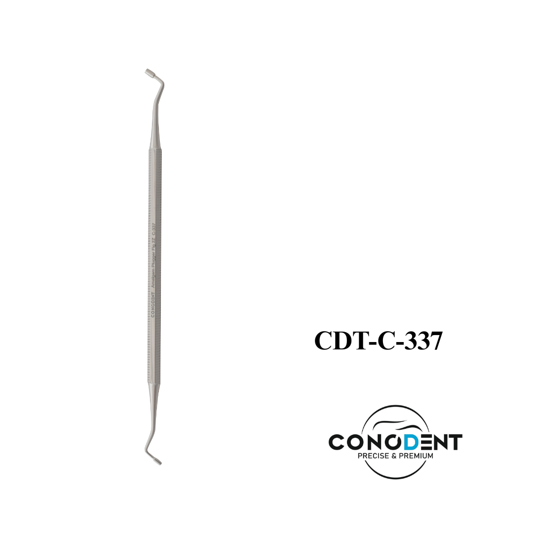 CDT-C-337 Amalgam Plugger 2Z | Serrated Double-Ended Series