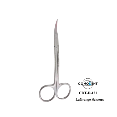 Conodent La Grange Double Curved Scissors – 115mm (CDT-D-121)