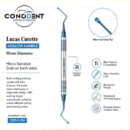 CONODENT Micro-Serrated Lucas Curette CDT-F-214 – Titanium Blue Coated