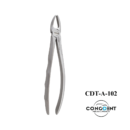 Conodent Extracting Forceps English Pattern Upper Molar Right #89 CDT-A-102 made from surgical-grade stainless steel for upper right molar extraction.